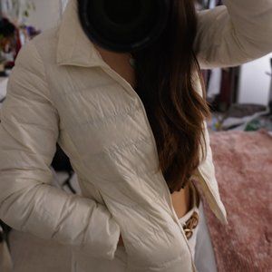 Uniqlo White Ultralight Puffer Jacket